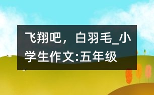 飛翔吧，白羽毛_小學(xué)生作文:五年級(jí)