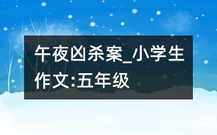 午夜兇殺案_小學生作文:五年級
