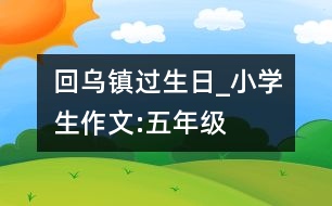 回烏鎮(zhèn)過(guò)生日_小學(xué)生作文:五年級(jí)
