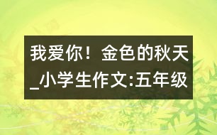 我愛你！金色的秋天_小學生作文:五年級