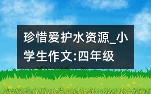 珍惜、愛(ài)護(hù)水資源_小學(xué)生作文:四年級(jí)
