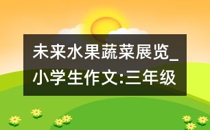 未來水果、蔬菜展覽_小學(xué)生作文:三年級(jí)