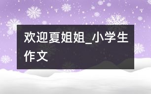 歡迎夏姐姐_小學生作文