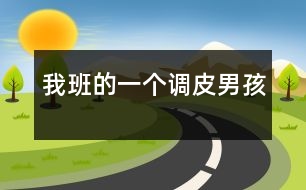 我班的一個調皮男孩