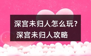 深宮未歸人怎么玩？ 深宮未歸人攻略