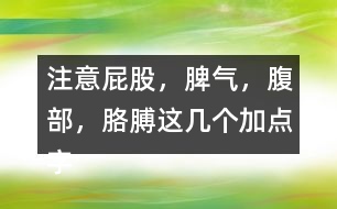 注意“屁股，脾氣，腹部，胳膊”這幾個(gè)加點(diǎn)字說說你的發(fā)現(xiàn)