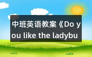 中班英語教案《Do you like the ladybug？》