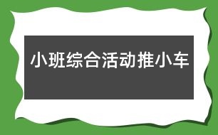 小班綜合活動(dòng)：推小車