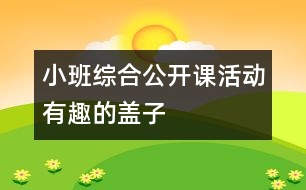 小班綜合公開課活動(dòng)：有趣的蓋子