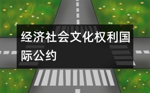 經(jīng)濟(jì)、社會(huì)、文化權(quán)利國(guó)際公約