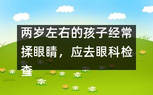 兩歲左右的孩子經(jīng)常揉眼睛，應(yīng)去眼科檢查