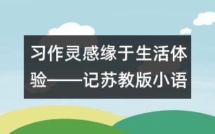 習(xí)作靈感緣于生活體驗(yàn)――記蘇教版小語第十一冊(cè)第三單元習(xí)作《蘋果家族》的教學(xué)過程