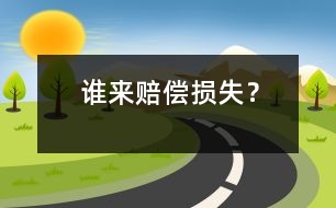 誰來賠償損失？